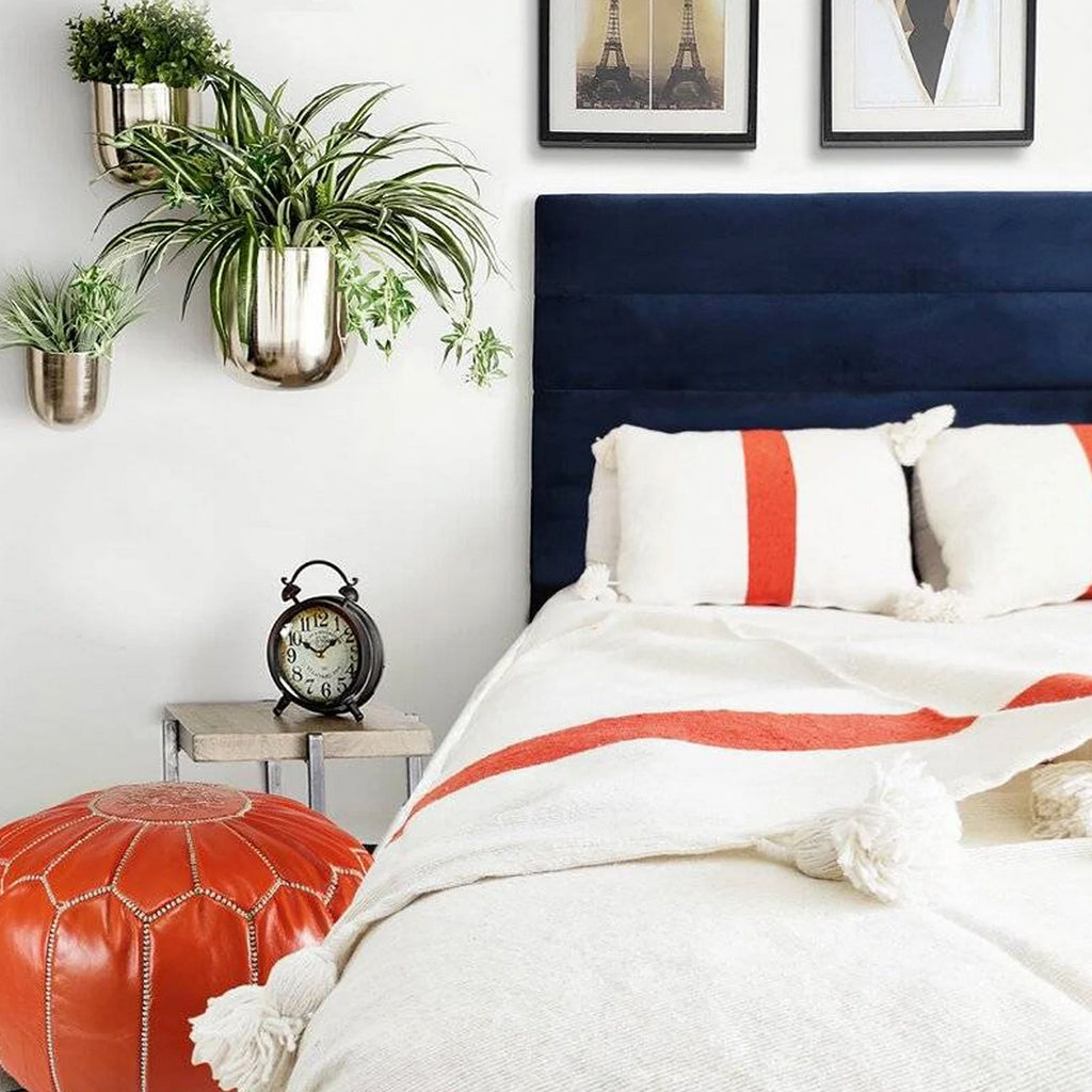 Assirem Organic Cotton Pom Poms Blanket