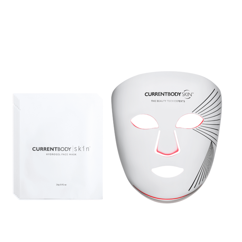 CurrentBody Skin LED Light Therapy Mask & Hydrogel Face Masks (10 Pack) - Image 3